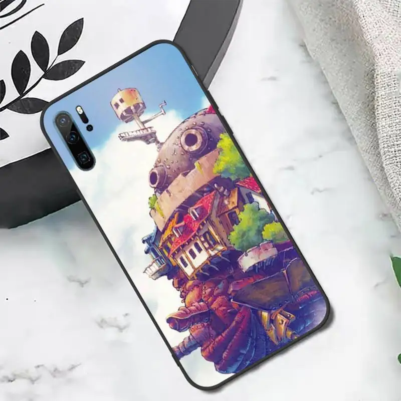 

Moving Castle japanese anime manga Phone Case For Huawei honor Mate P 10 20 30 40 i 9 8 pro x Lite smart 2019 nova 5t