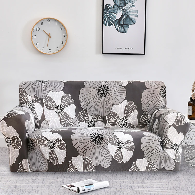 Floral Printing Sofa Cover for Living Room Slipcovers Cotton Elastic Couch Towel Chair Protector 1PC | Дом и сад