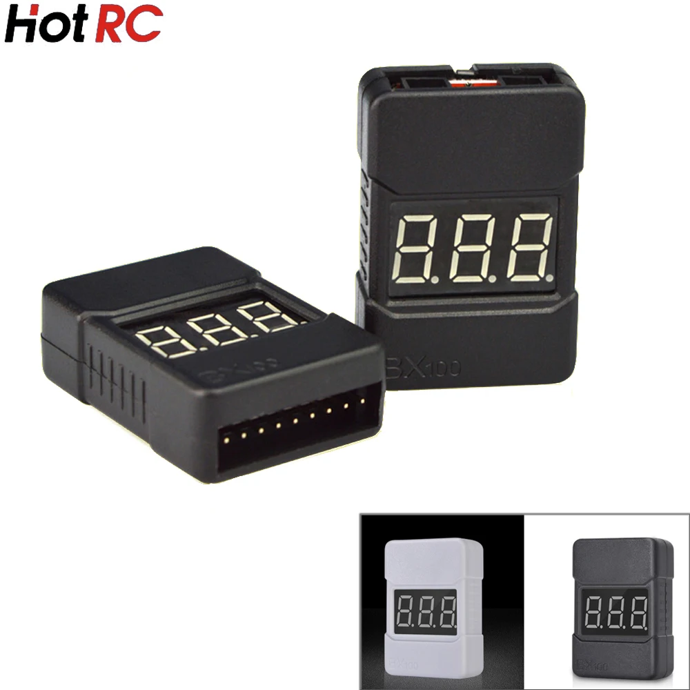 Высокое качество 50 шт./кор. Hotrc низкая Напряжение метр тестер BX100 Высокая Точность