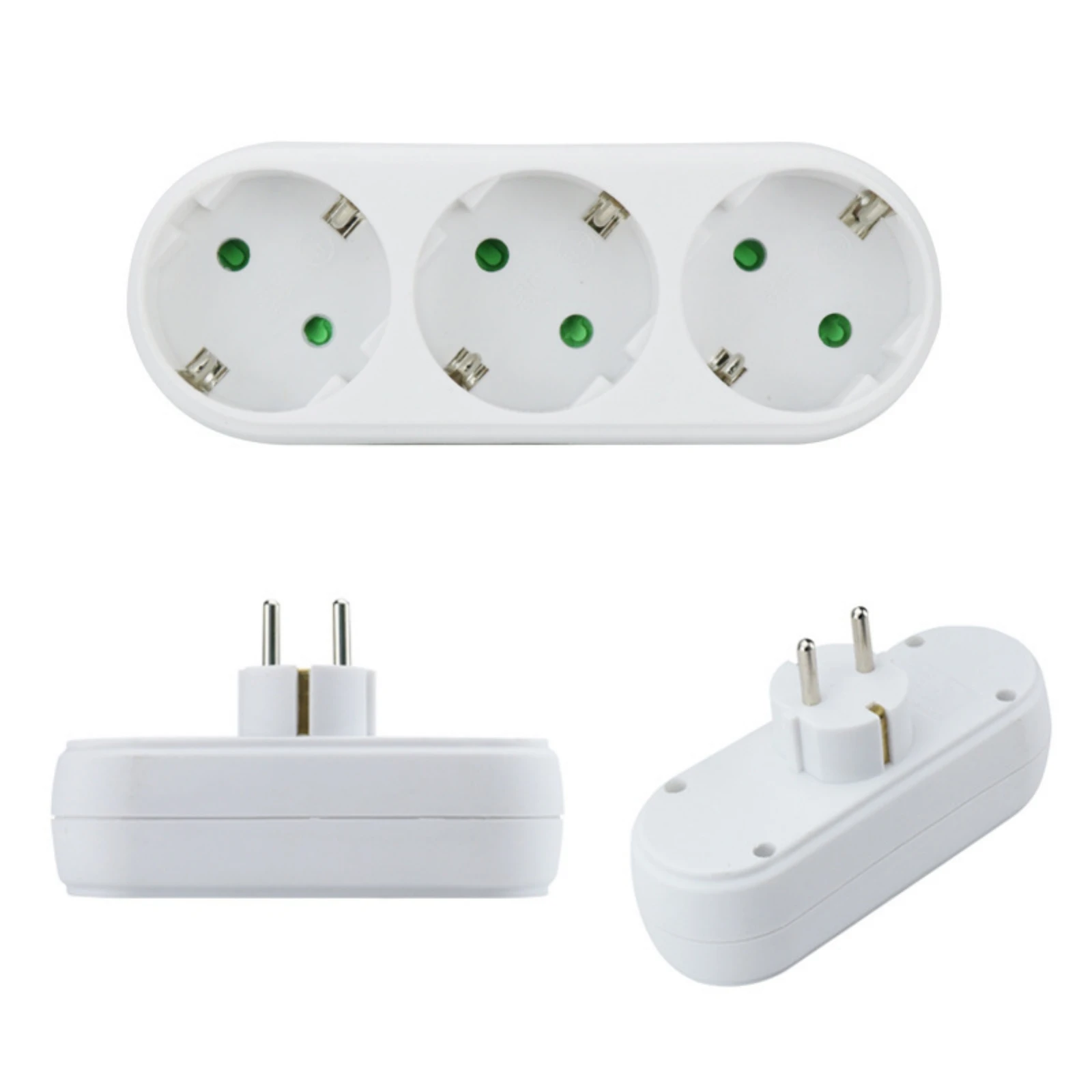 

Electrical Sockets Electric Switch Power Adapter European Standard 16A 250V Extened Socket 4.8mm German Power Plug Converter