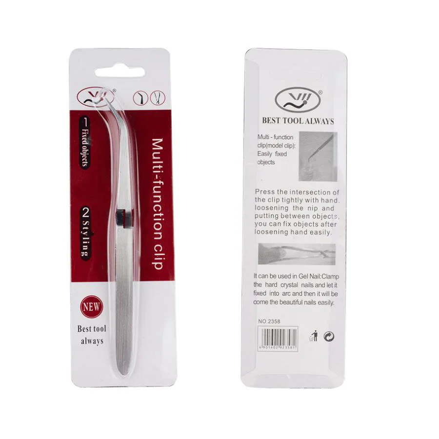 Многофункциональный Пинцет для дизайна ногтей Bittb зажим из нержавеющей стали