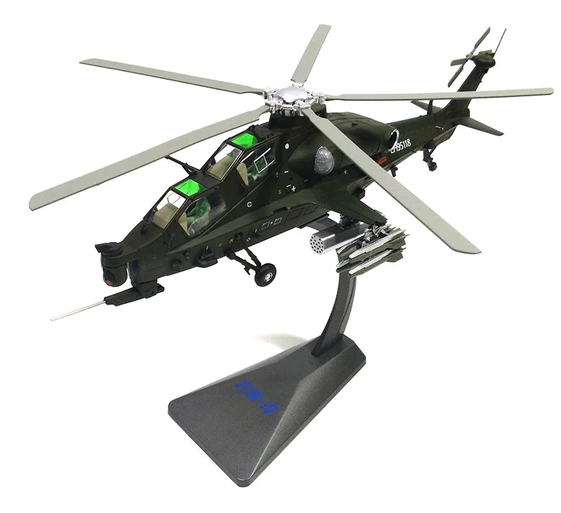 

1:48 Wuzhi 10 Armed Helicopter Model Aircraft Simulation Alloy Wuzhi Ten WZ-10 Aircraft Helicopter Airplane Model Collection Toy