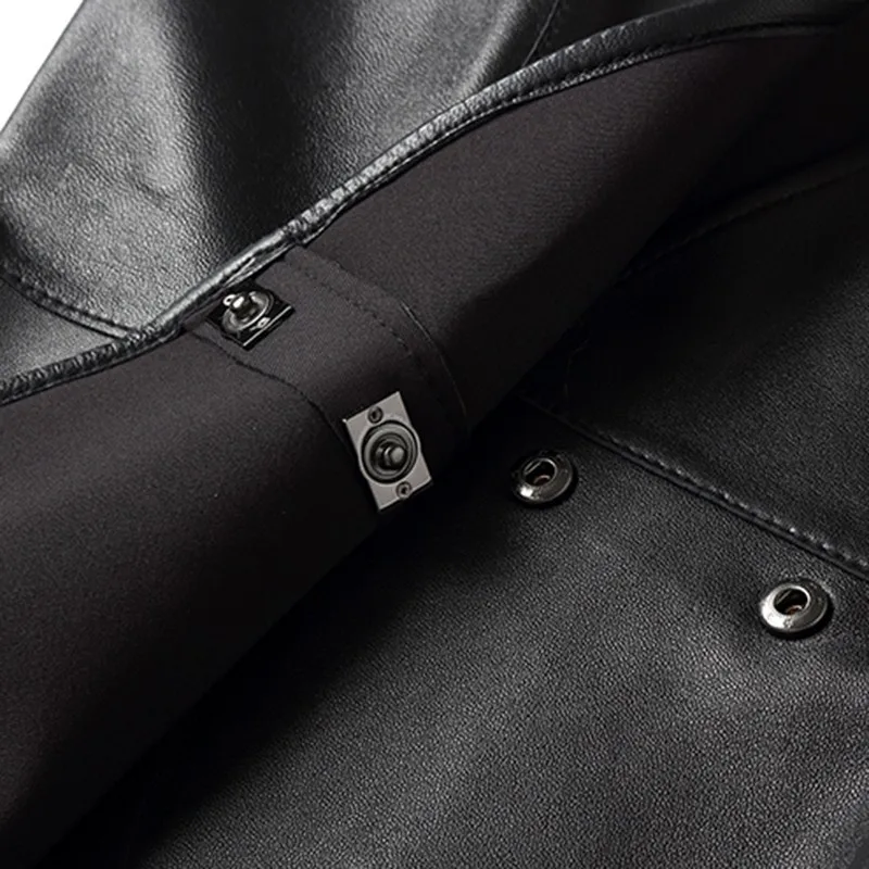 2020 Модный черный красный однотонный жилет из натуральной овечьей кожи без