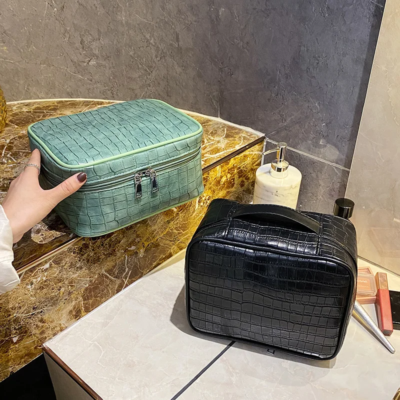 MUDUO женские косметички из искусственной кожи дорожная сумка-Органайзер