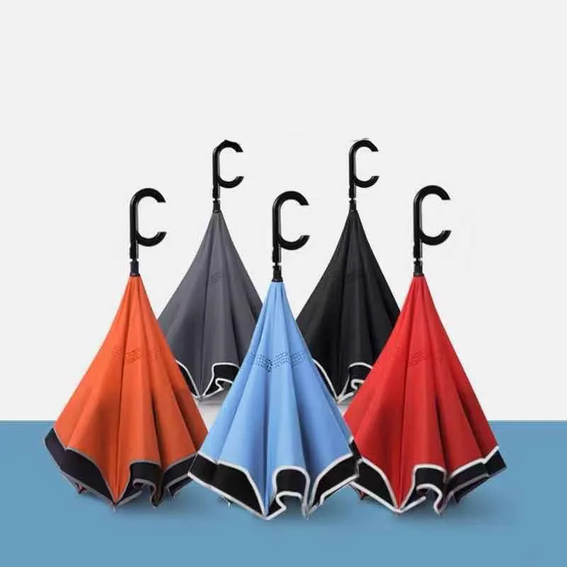 

Automatic Parasol Black Umbrella Car Reverse Retro Outdoor Golf Beach Umbrella Garden Windproof Regenschirm Parasol ZP58YS