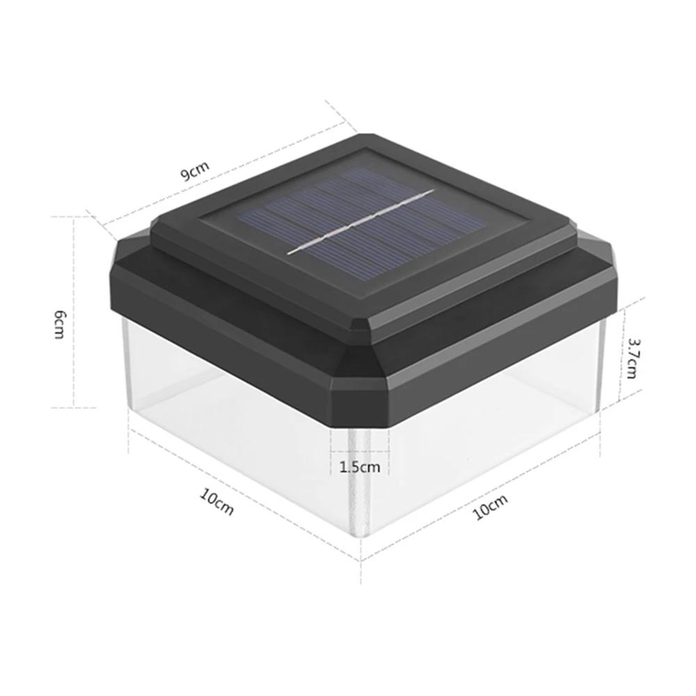 

LED Spot Light Garden Path Landscape Lights Waterproof 8 LED Solar Pillar Lamp Outdoor Fence Courtyard Villas Column Light