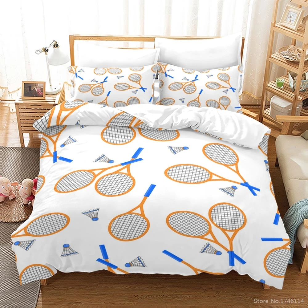 

Badminton Shuttlecock Sport 3D Printed Bedding Set Twin Full Queen King Size Quilt Cover / Duvet Cover Pillowcase Set Bed Linens