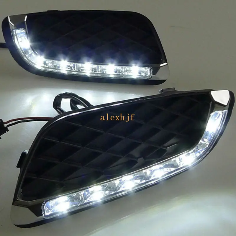 July King LED дневные ходовые огни передний бампер ДХО чехол для Smart Fortwo 2008 2011 1:1 замена