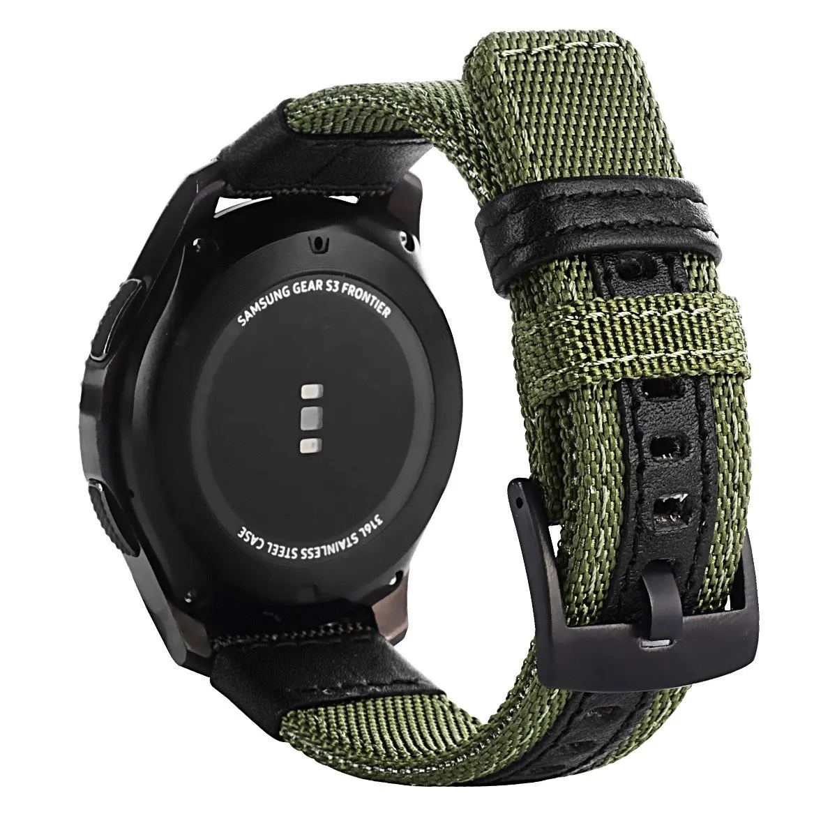 Classic Watch Strap Soft Replacement Wristband Bracelet Strip Stainless for Samsung Gear S3 Sports Smart Watch for gear s3 - Цвет ремешка: Зеленый