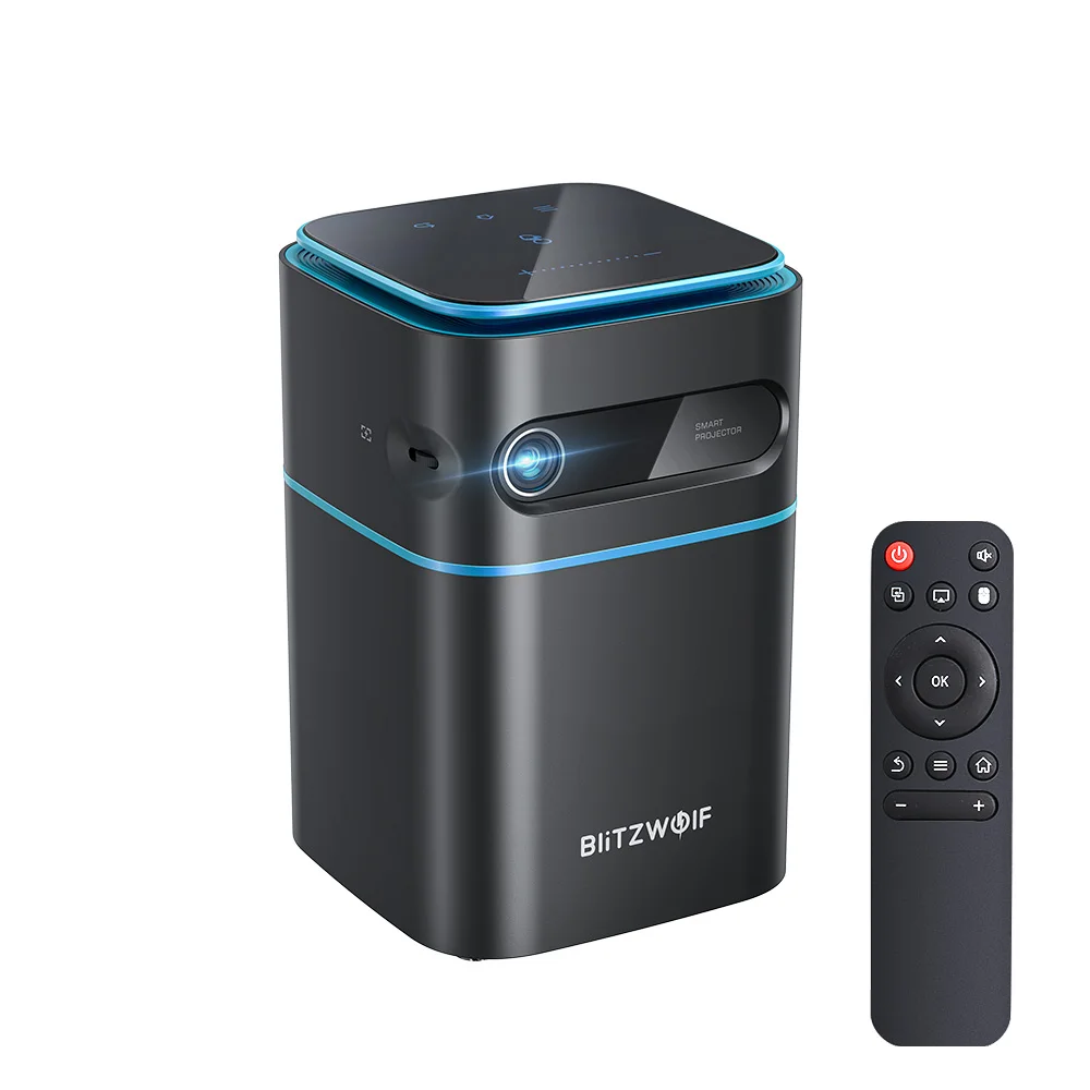 BlitzWolf BW-VT2 DLP Mini WIFI Projector 1080P Hand Cinema Movie Video Led 4K Wireless Home |