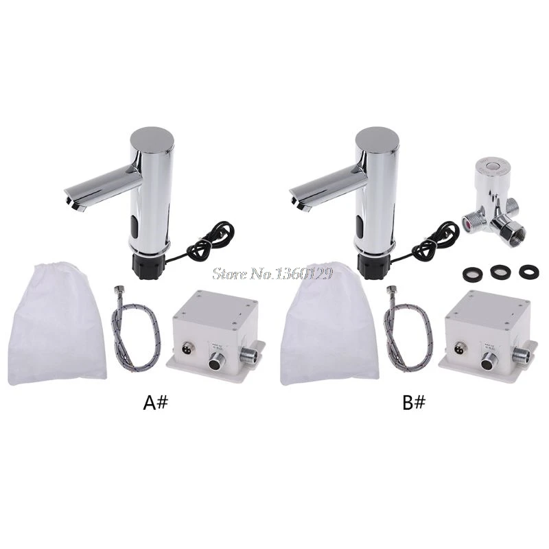 Автоматический смеситель для раковины в ванную комнату с инфракрасным датчиком