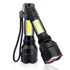 Портативный светодиодный фонарь T6 C8-COB, водонепроницаемый высокомощный тактический фонарь для кемпинга, светильник заряжаемый светодиодный фонарь