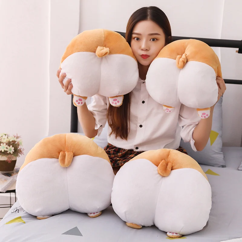 Сексуальные игрушки Корги в форме ягодиц плюшевая ручная теплая подушка для рук