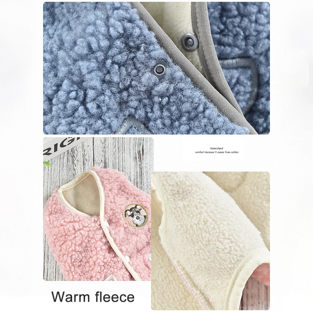 Одежда для собак одежда жилет из овечьей шерсти теплый пальто щенков кошек