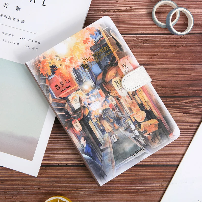 

Креативный цветной блокнот с магнитной пряжкой канцелярские принадлежности блокнот ручная книга дневник утолщенный