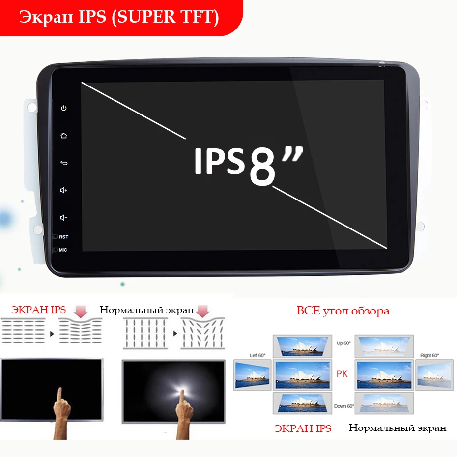 4G 64G Автомобильный мультимедийный плеер Android 9,0 2 Din dvd gps Авторадио для Mercedes/Benz/CLK/W209/W203/W208/W463/Vaneo/Viano/vito DSP