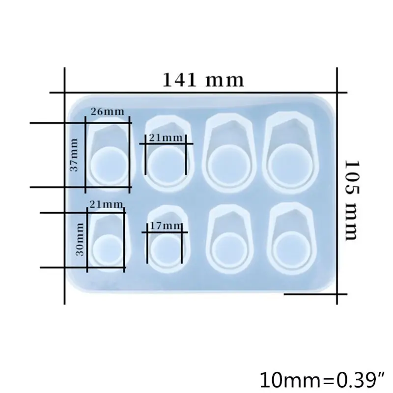 

Silicone Ring Mold Pendant Mould Epoxy Resin Jewelry Making Tool Handmade DIY Craft