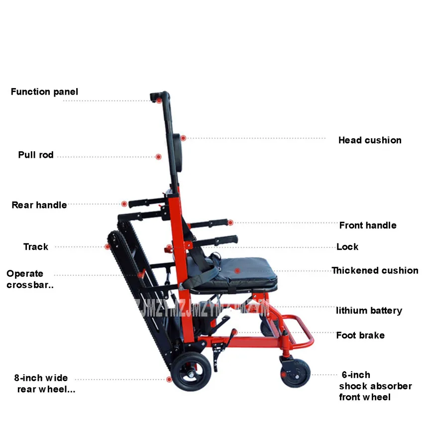 Интеллектуальная Электрическая подъемная инвалидная коляска для лестницы