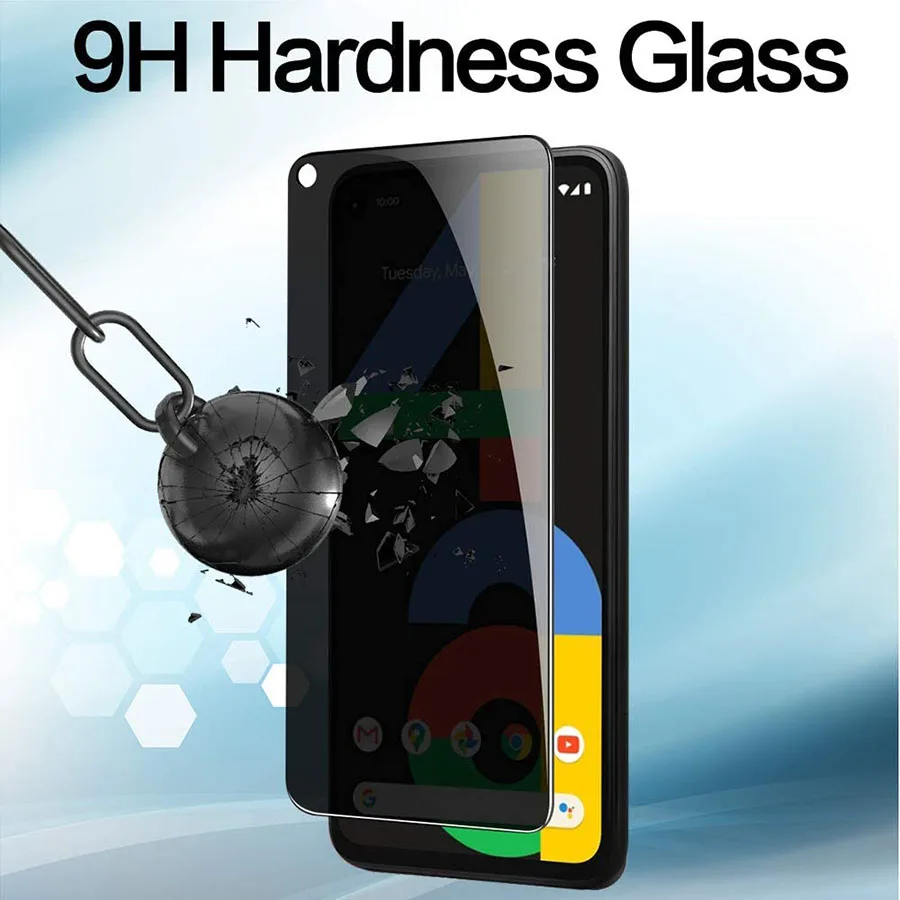 Антишпионская пленка для Google Pixel 4a 5a 6a 5G тонированное HD Закаленное стекло 5 4 6 3a |
