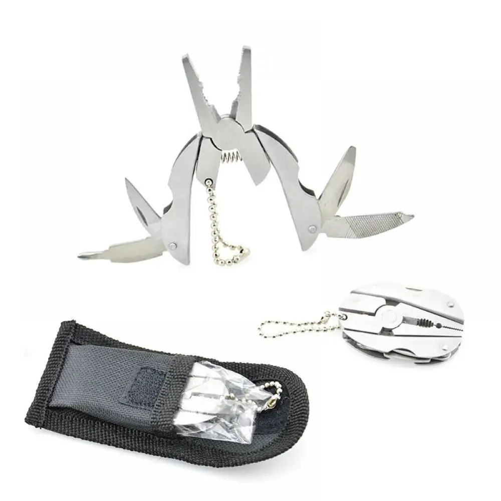 

1pc Pocket Portable Multi Function Folding Pocket Tools Plier Keychain Keyring Cute Outdoor Survival Travel Special Tools