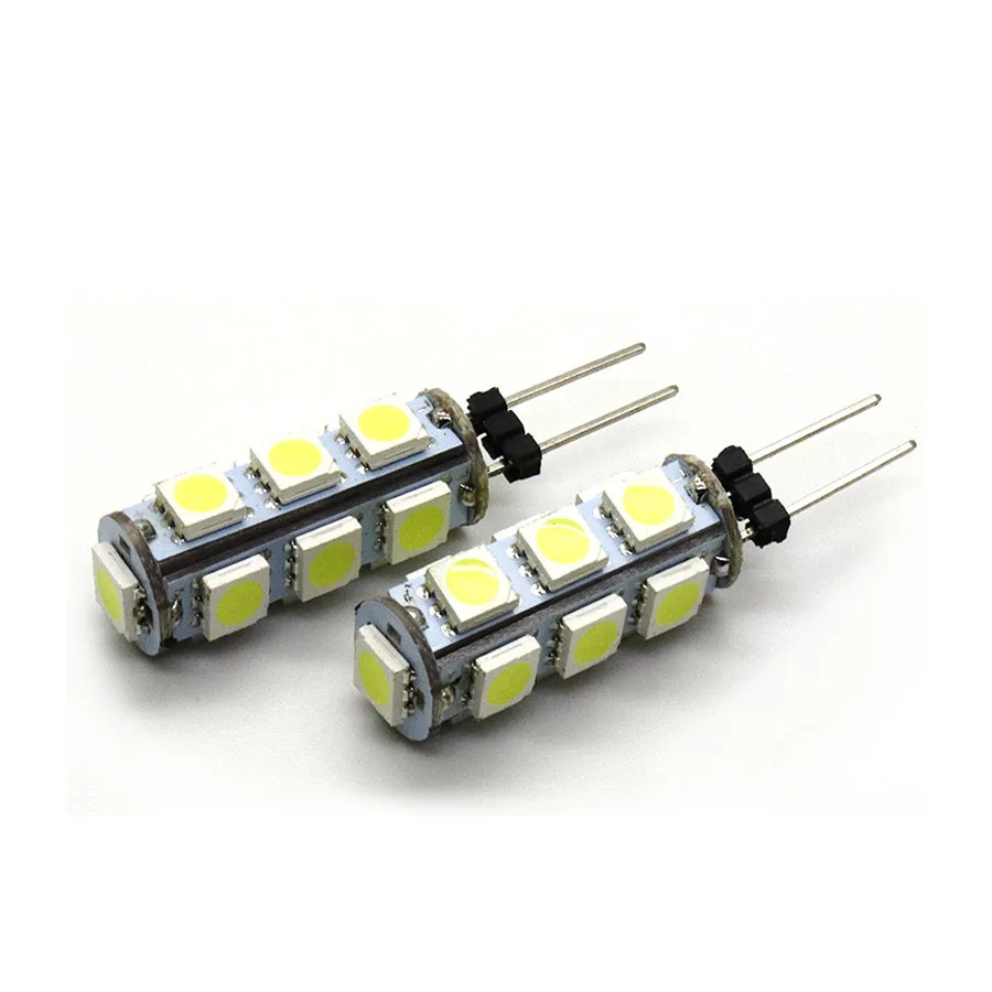 10 шт./лот 2 5 Вт SMD 5050 13 светодиодных ламп G4 Led 12 В вольт светодиодные лампы 3000K теплый