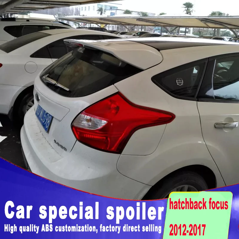 Новый дизайн Стабильный Большой спойлер для ford focus hatchback 2012 2013 2014 2015 2016 2017 праймер