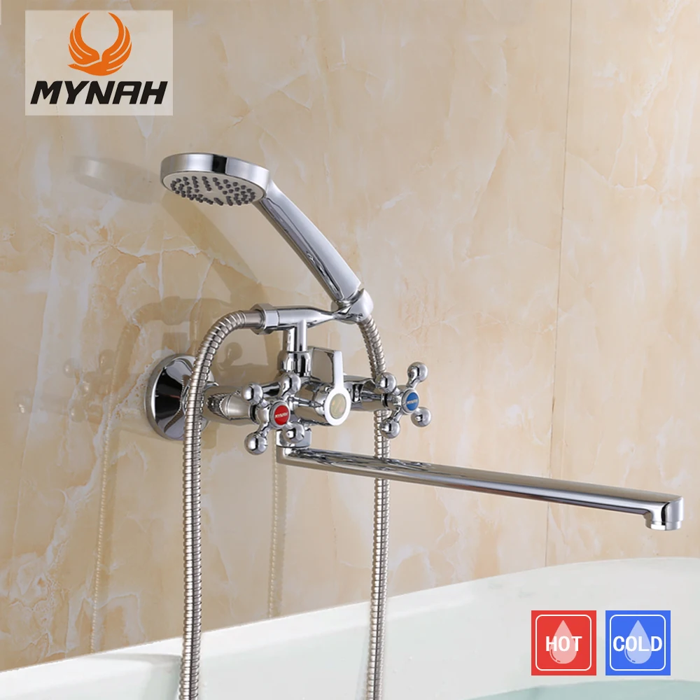 Набор смесителей для ванны myне 350 мм длинный водовыпускной кран из цинкового