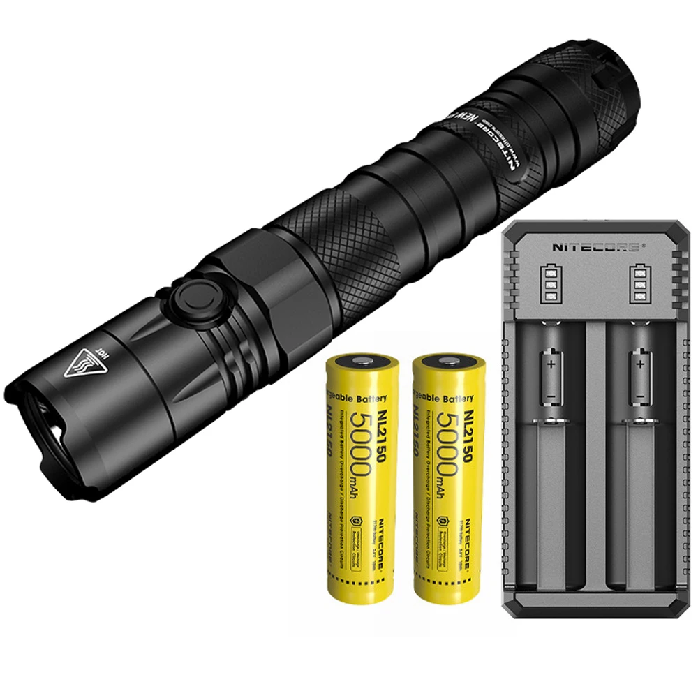P12 NL2150 x 2 UI2 NITECORE, новинка, P12, тактический флэш-светильник, XP-L, HD, V6, Макс., 1200 люмен, луч, бросок, 238 м, уличный фонарь для сотрудников полиции, поисковый светильник - Испускаемый цвет: P12 NL2150 x 2 UI2