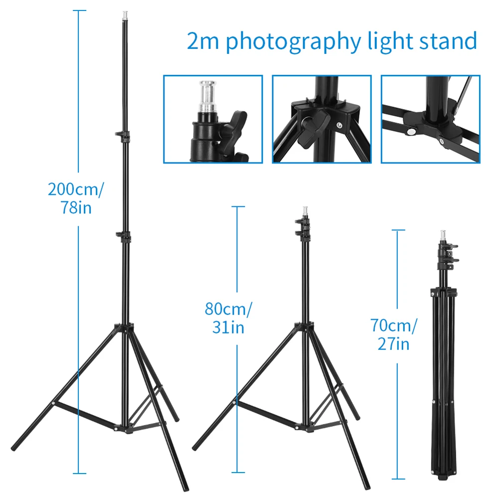 

Kshioe Softbox Lighting Kit Photo Equipment Studio Softbox Photographic Bulbs Photo Studio Equipment