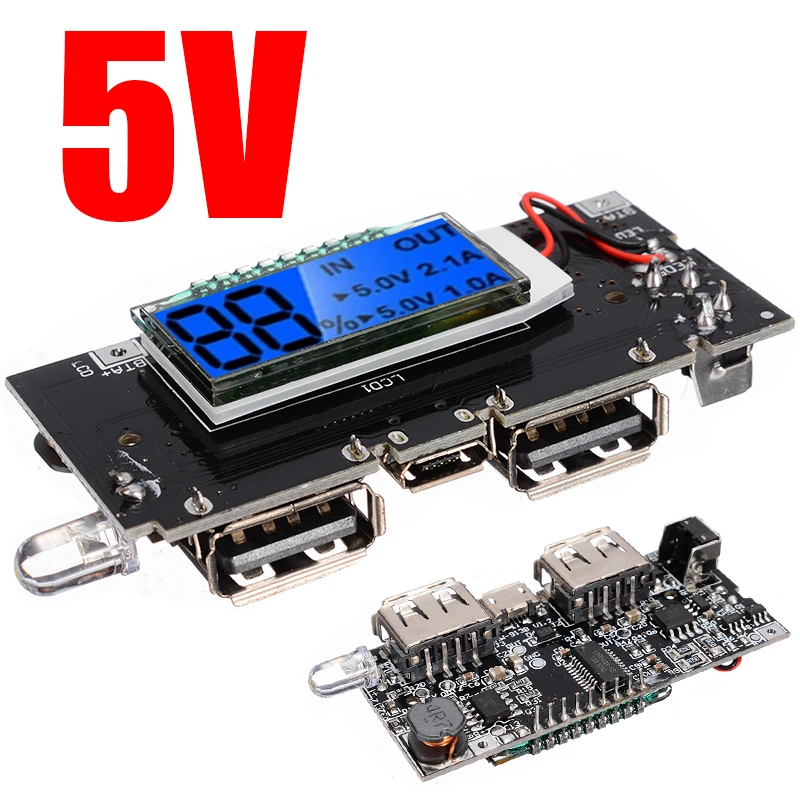 Новый цифровой дисплей TF Micro SD мобильный телефон Dual USB зарядное устройство 5V 1A 2.1A