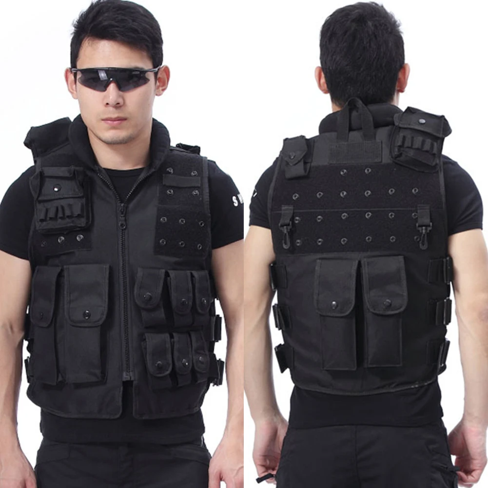 Vest Military Army Hunting Molle Airsoft Body Armor Swat Painball Black CS Outdoor Jungle Equipment | Спорт и развлечения