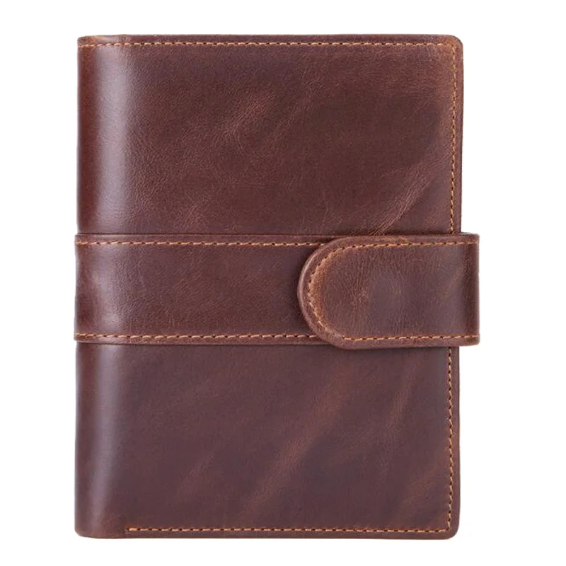 

Western Gunuine Leather Detachable License Men Wallet Fashion Cow Leather Short Men Purse