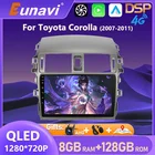 Eunavi 2 din Android 10 TDA7851 автомобильный dvd мультимедиа для Toyota Corolla 2007 2008 2009 2010 2011 GPS стерео радио ПК сенсорный экран