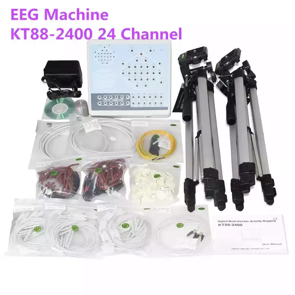Contec CE Digital Brain Electric Activity Mapping EEG Record KT88 Automatic Analysis ECG Measurement Spo2 Sync Collection | Красота и