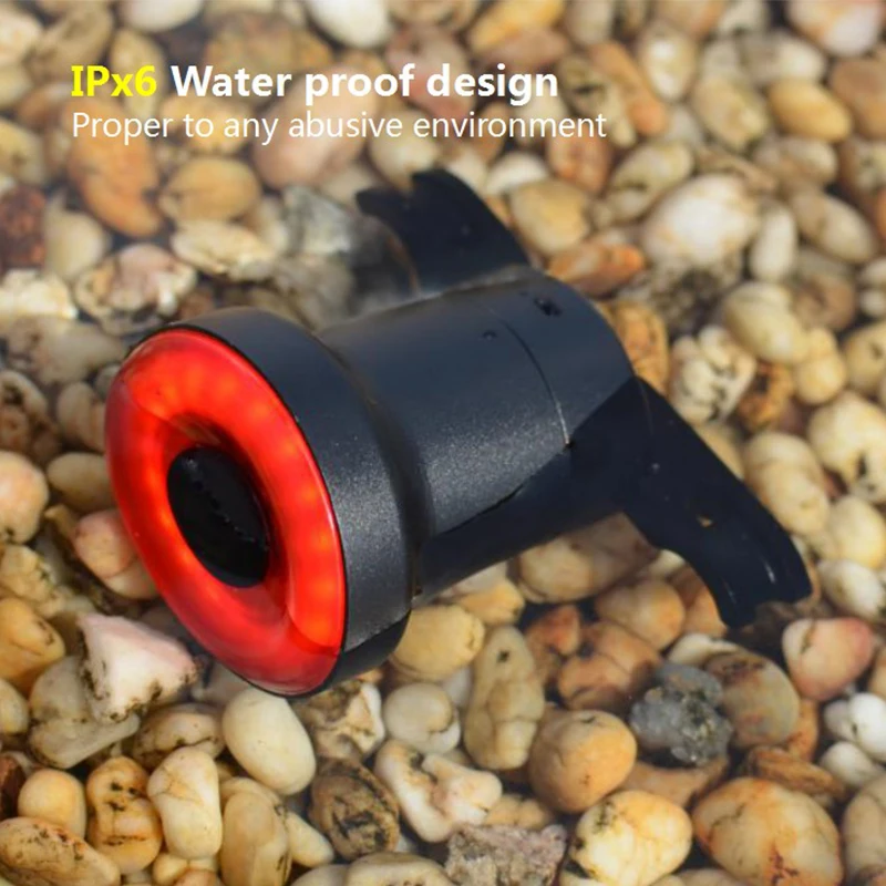 Велосипедный задний фонарь XLITE100 с автозапуском/стоп-сенсором Водонепроницаемый