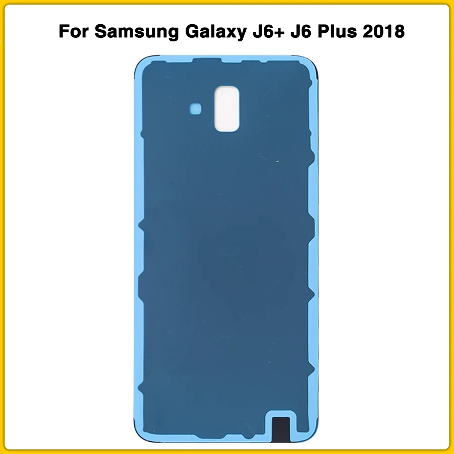 Чехол J6 Plus для samsung Galaxy J6+ J6 Plus J610 J610F задняя крышка для батареи задняя крышка+ клей