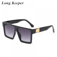 longkeeper vintage oversized square sunglasses women men luxury brand designer big frame sun glasses oculos de sol feminino