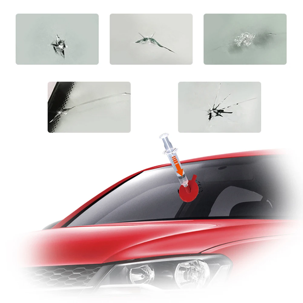 

Car Windshield Repair Kit Tool Auto Car Glass Repair Tool Set Windscreen Crack Scratch Restore Resin Car Window Glass Repair
