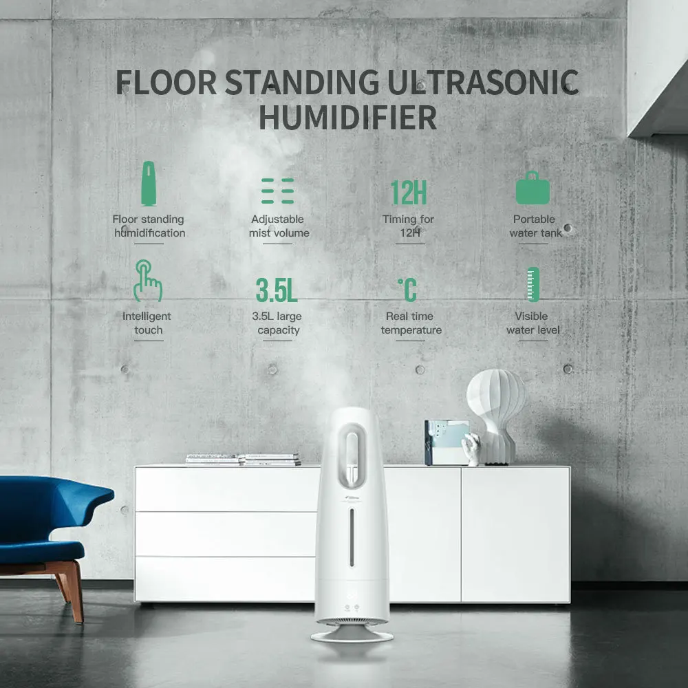 Xiaomi Deerma Humidifier 4L очиститель воздуха для помещений с кондиционированным воздухом офисный бытовой с фильтром