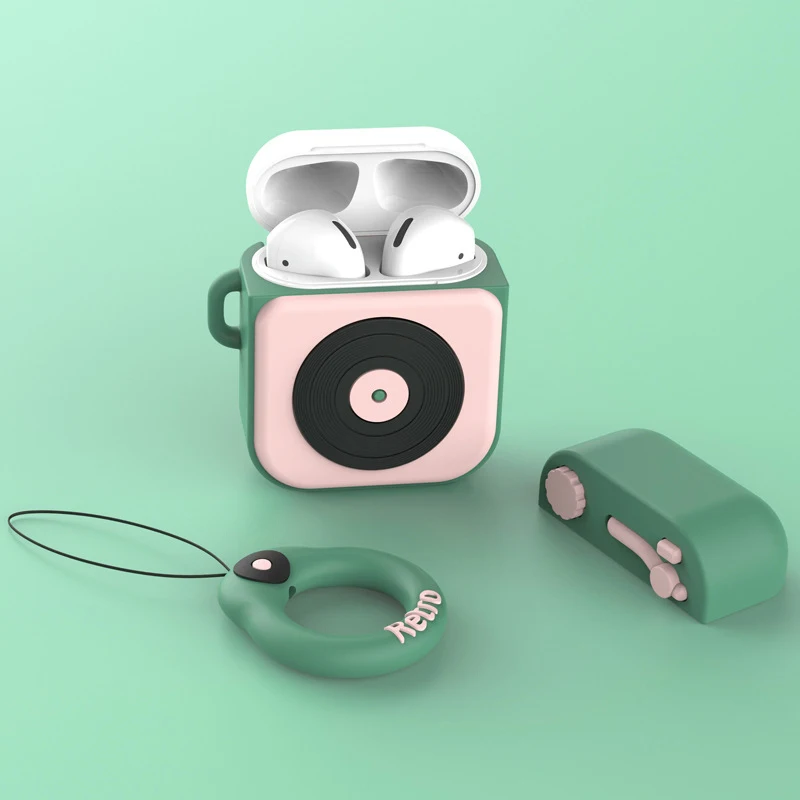 Для Apple Air Pods 1 TWS Bluetooth защитный чехол для наушников милый мультфильм Снупи крышка с изображением Тоторо для AirPods 2 i12 чехол кольцо на палец