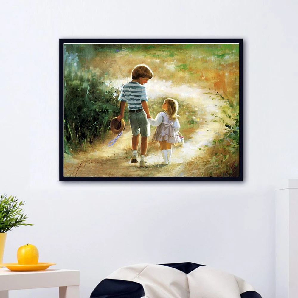 AZQSD Adult Painting By Numbers Portrait DIY Acrylic Paint Decoration Coloring Kids Drawing On Canvas Unique Gift | Дом и сад