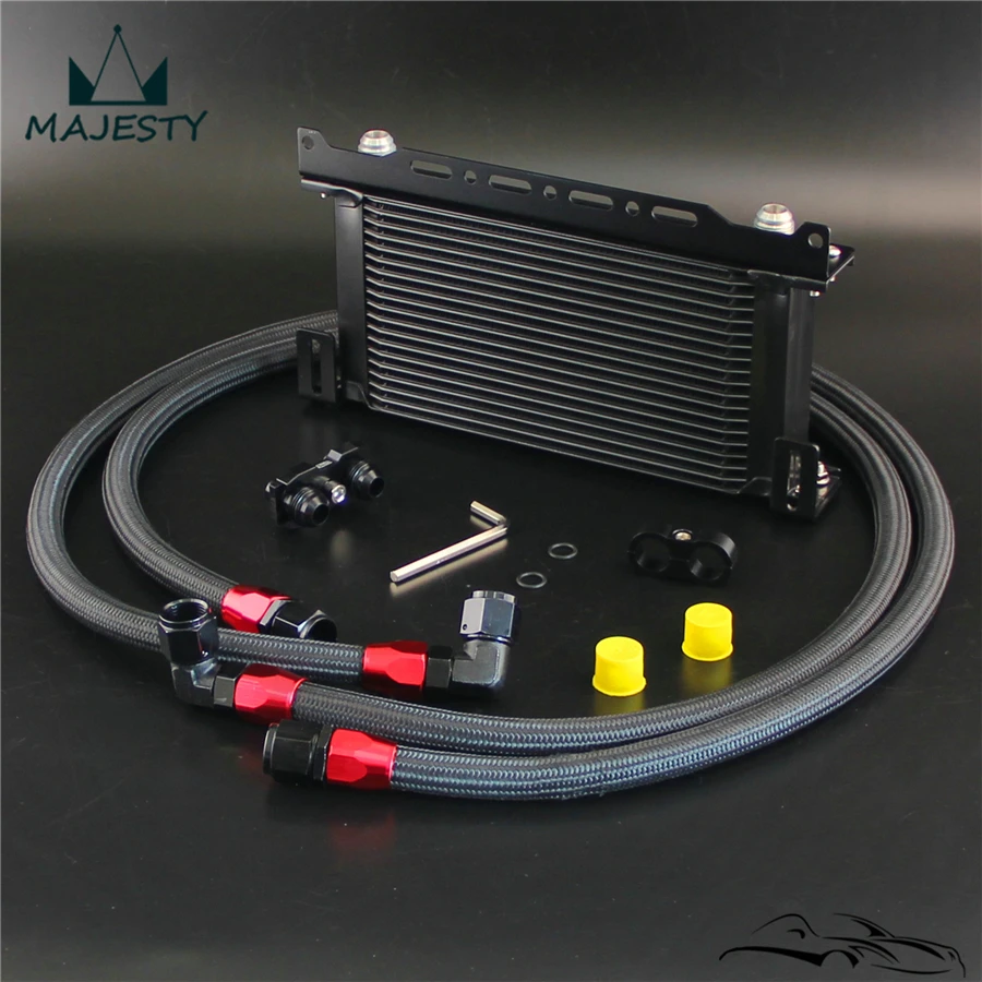 19 ряд Масляный охладитель w/кронштейн шланга комплект Ftis для BMW E36/E46 M3 135/E90 335/640