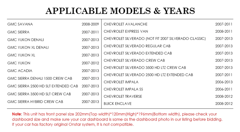 7 inch Quad Core Double Din in Dash Touchscreen FM/AM Radio Receiver Navigation Bluetooth for GMC Chevy Silverado 1500 2012 2+16 |