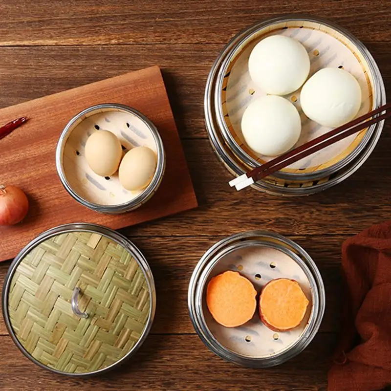 

1 шт. китайский бамбуковый отпариватель, кухонный отпариватель с крышкой, кухонный инструмент