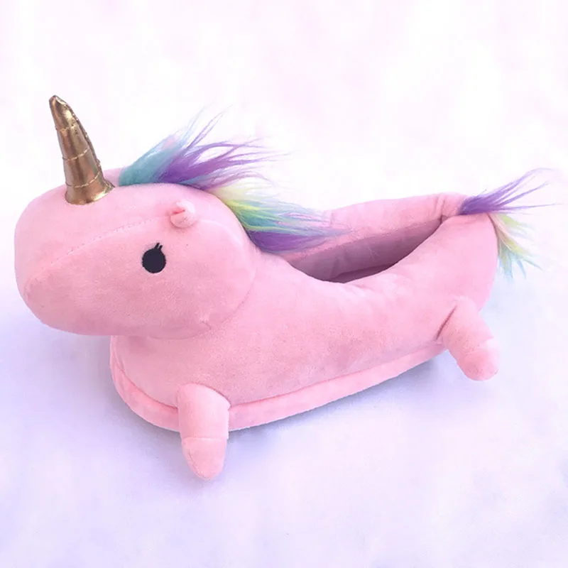 2020 модные тапочки для девочек милая обувь маленьких с единорогом женские Милая