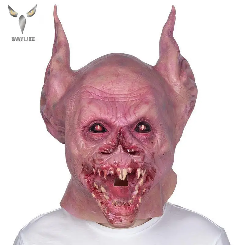 Waylike Хэллоуин летучей мыши вампира маскарадные латексные маски Костюм для