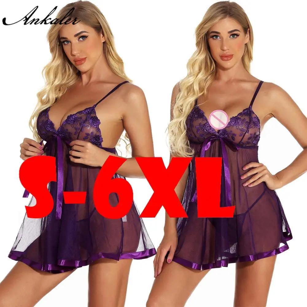 

Женское нижнее белье, новинка 2020, сексуальная женская ночная рубашка, Женская стринговая одежда, ночная рубашка, кружевное женское нижнее б...