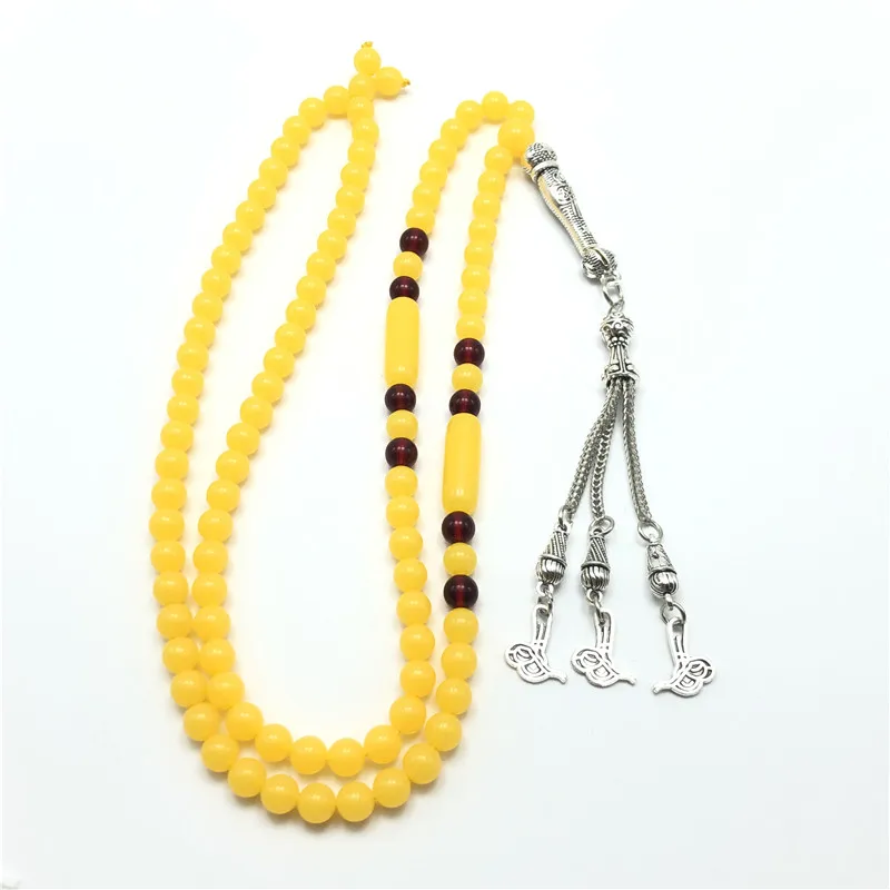 6 мм Турецкая звезда и Луна металлическая кисточка молитвенный браслет четки