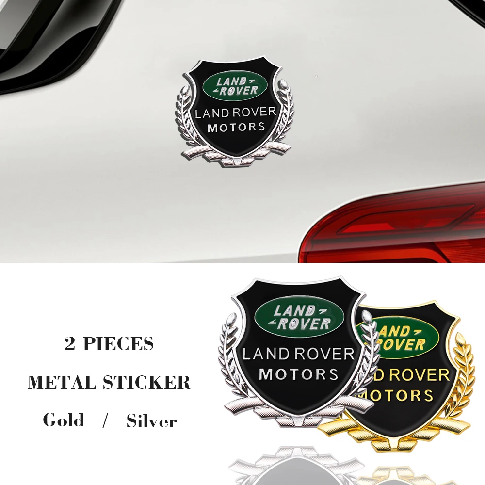 2 шт. металлические 3d-наклейки на боковые двери автомобиля Land Rover Range Sport Discovery 4 Evogue