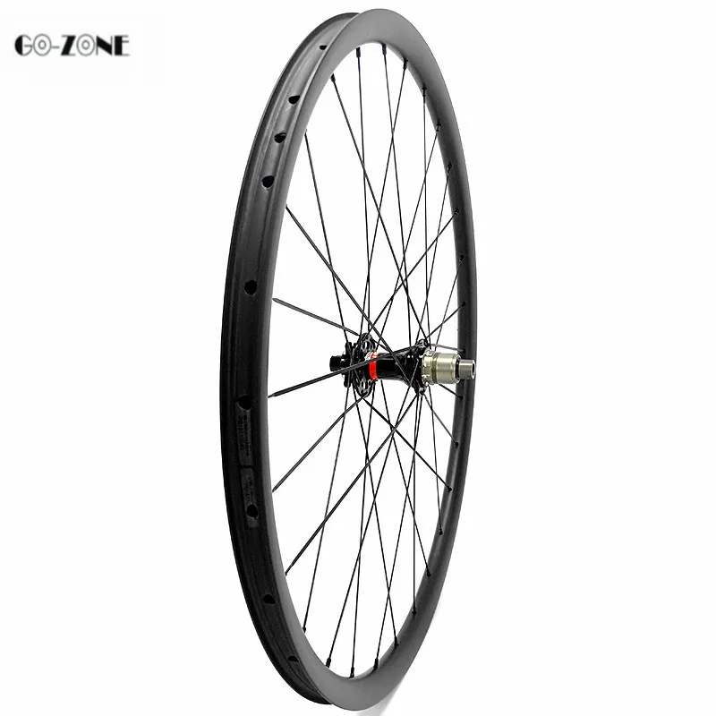 Bestellen 29 Zoll Asymmetrische 33x30mm Tubeless Fahrrad Carbon Räder Novatec D791SB D792SB Boost 110x15 148x12 Mtb Disc Bremse Naben Laufradsatz